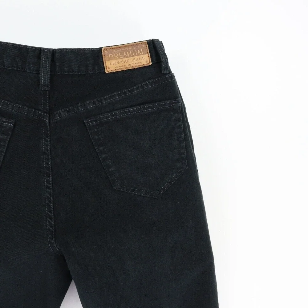 Liz Claiborne Jeans Classic Fit Womens 14P Black Stretch INSEAM: 27‎ RISE: 10.5